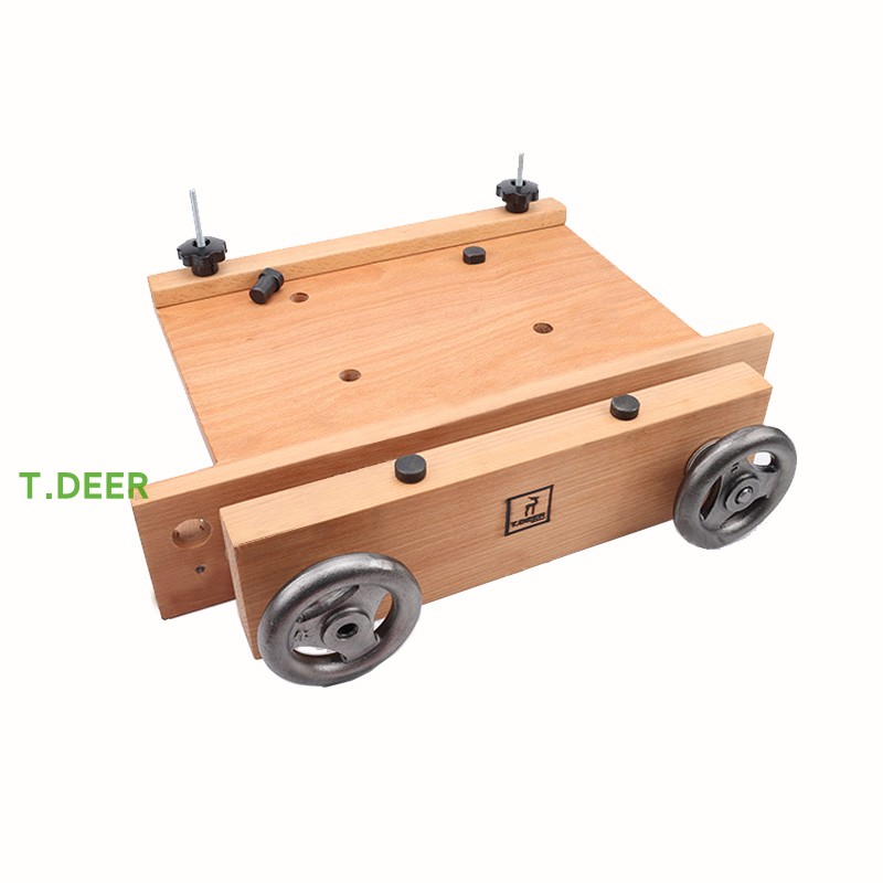 Woodworking Vise - Complete draagbare mini-beukenhouten werkbank met Moxon-bankschroef,
