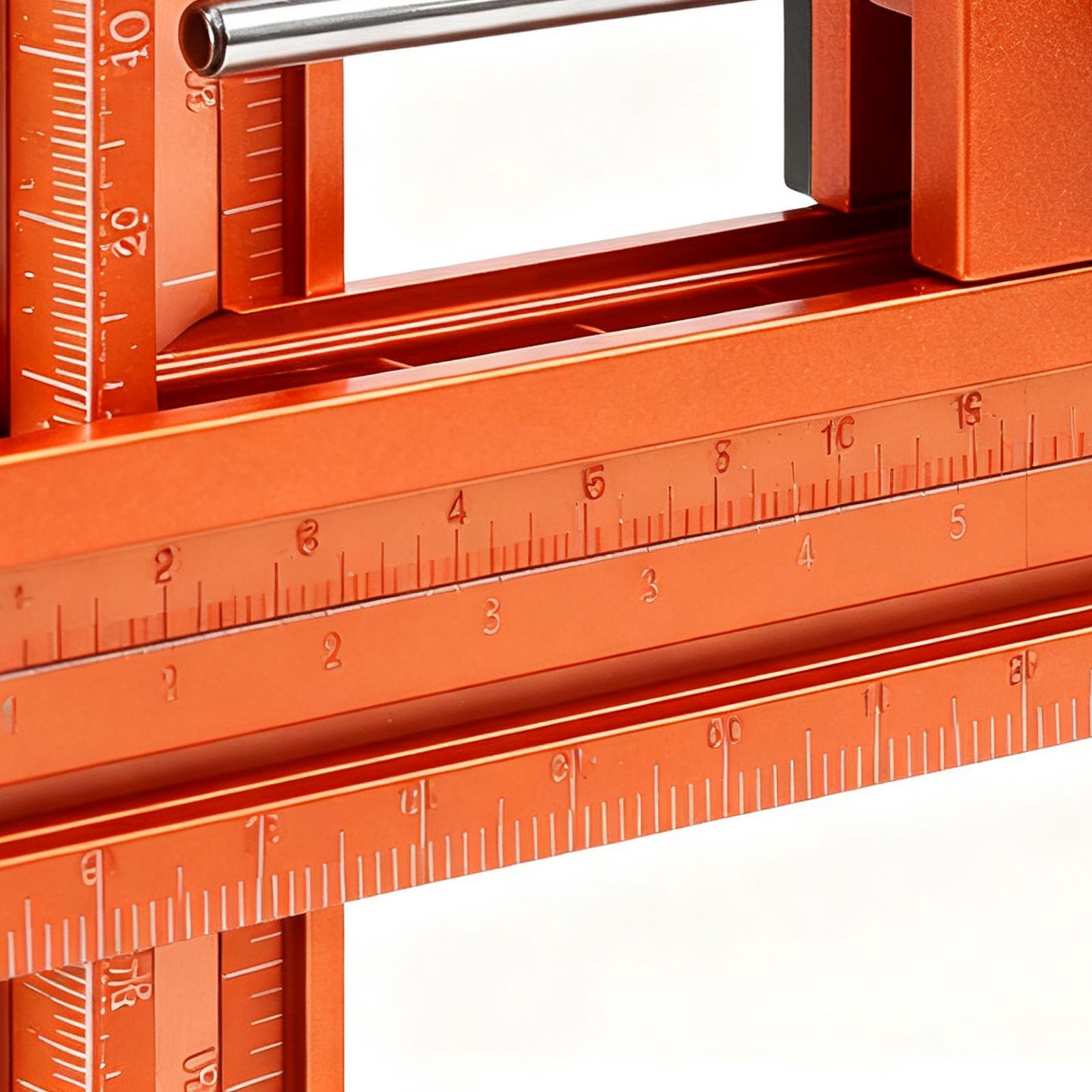 Woodworking And Carpentry - Houtbewerkingsliniaal Magnetische basis 4-zijdig gereedschap Metalen