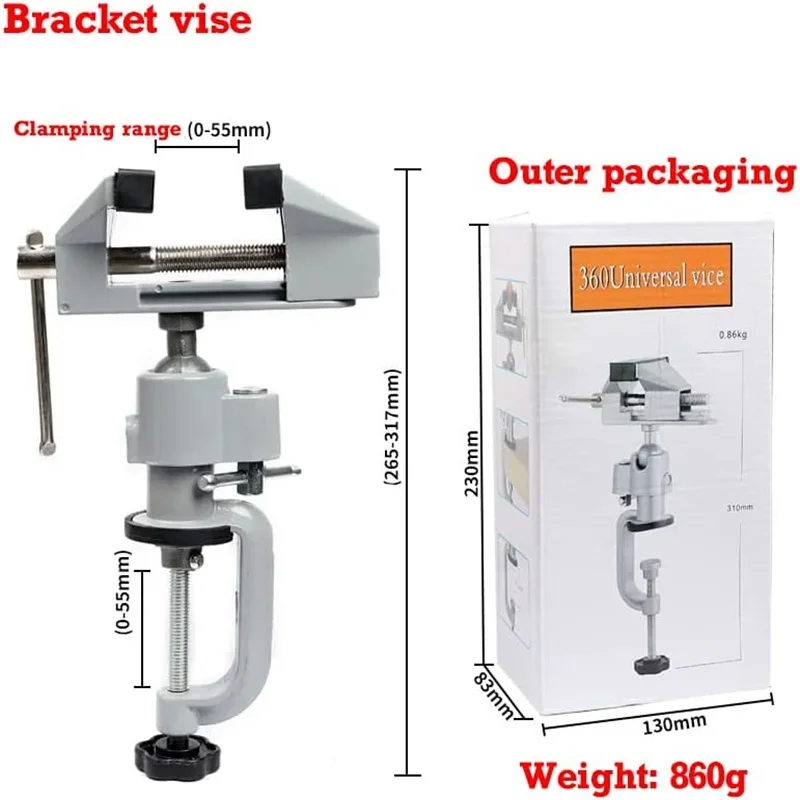 Woodworking Vise - Voor universele houtbewerking boren M tafelschroevendraaier