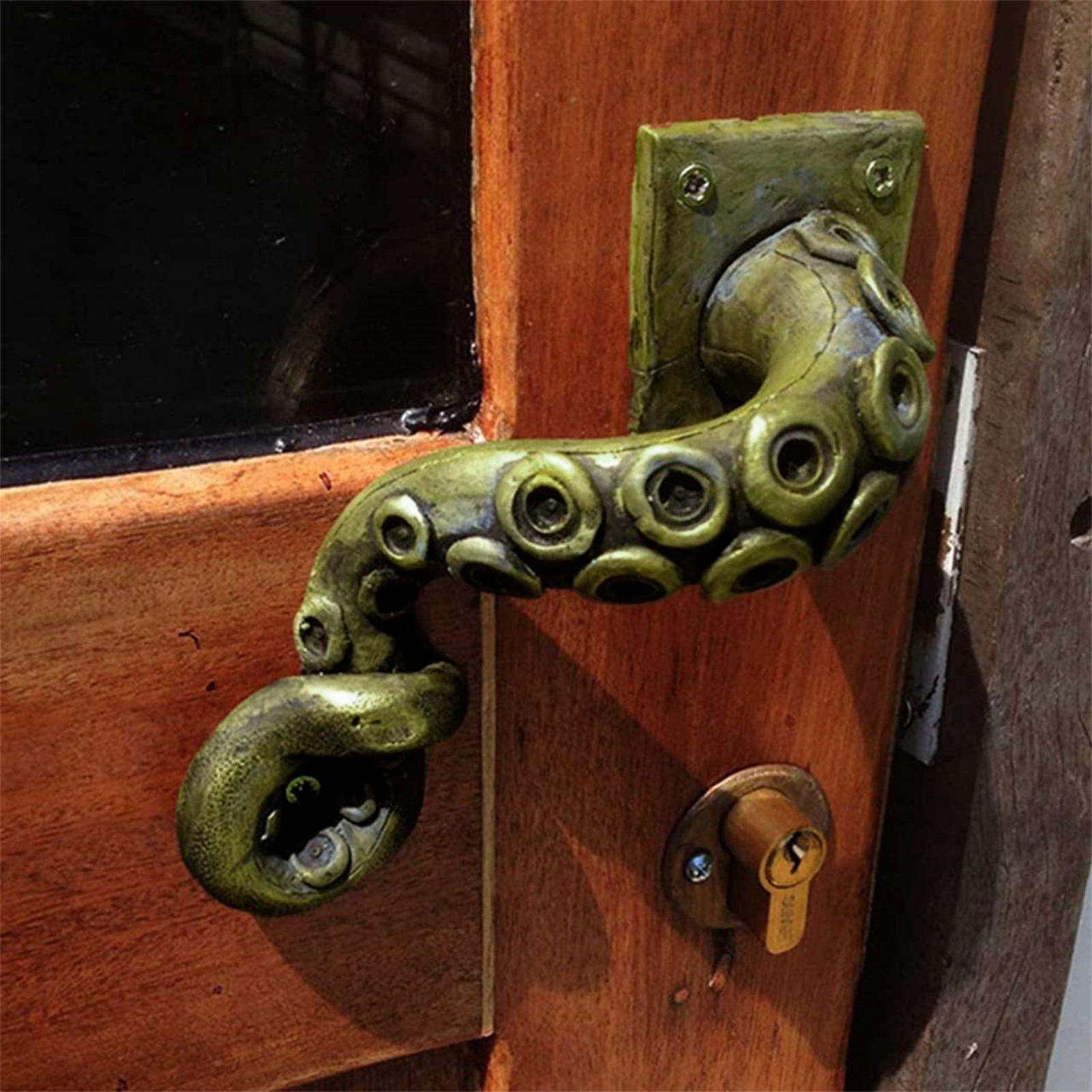 Woodworking Meaning - Vintage Octopus Deurknop Kastgreep Oude Hars