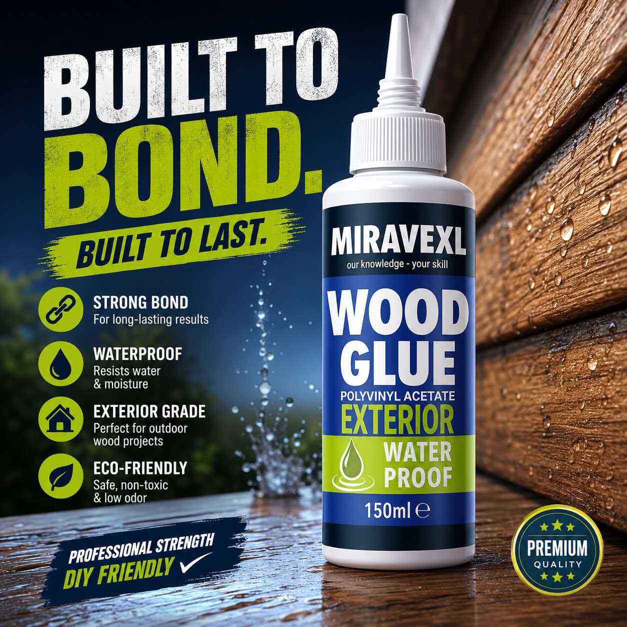 Woodworking Quick Glue - Snel drogende houtlijm, hoogwaardige vloeibare lijm