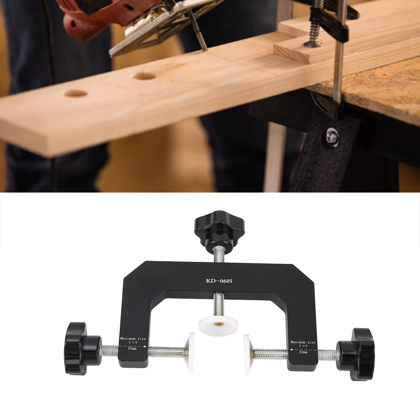 Woodworking Vise - 3-weg G-klem van aluminiumlegering, multifunctionele G-klemmen,