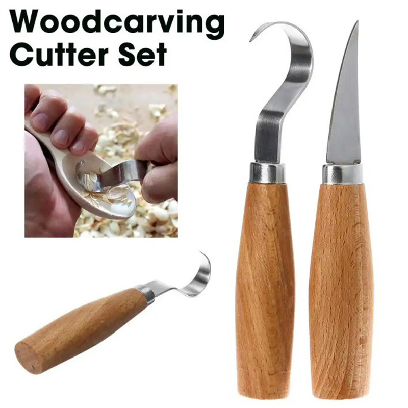 Woodworking Manufacturing - Houtsnijmes Beitelhaakmes Snijgereedschap Ergonomische houtbewerkingslepel Duurzaam