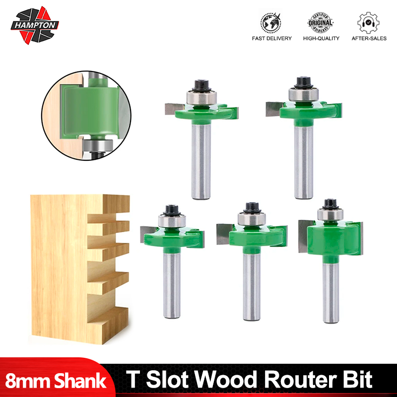 Woodworking Rabbet - HAMPTON Frees 8mm Schacht T-Sleuven Router