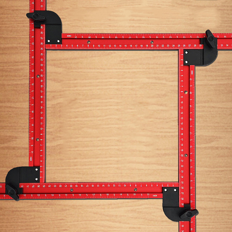Woodworking Manufacturing - 59Cm Verstelbare Vierkante Router Sjabloongeleider, Variabele