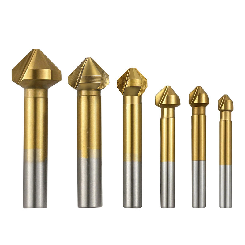 Woodworking Drill Bits - 6-delige set 3-snijdige titanium gecoate 90