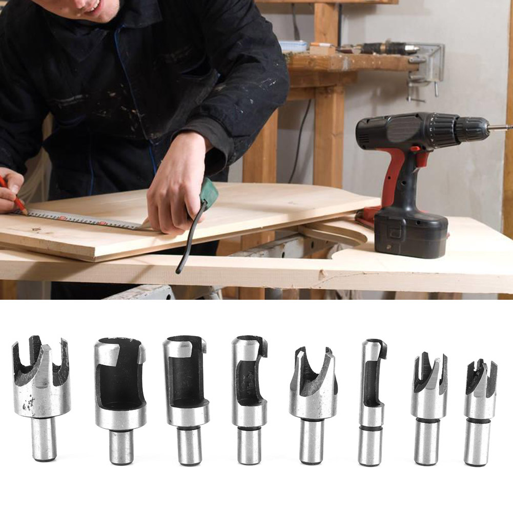 Woodworking Drill Bits - Snijgereedschap Boorset Koolstofstaal Houtbewerking Gatenboor Houtplugfrees