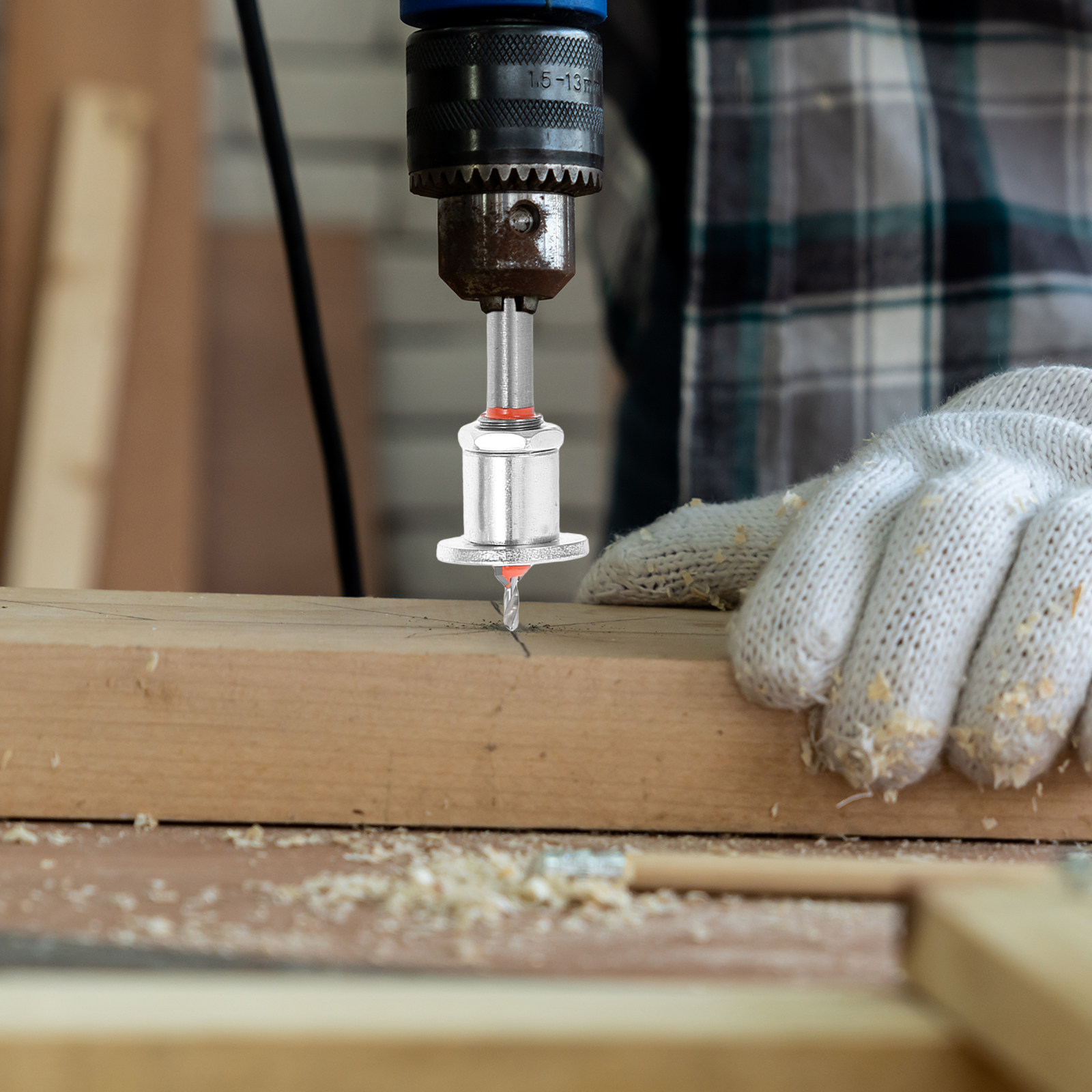 Woodworking Drill Bits - Verstelbare boor met diepteregelaar, speciaal voor