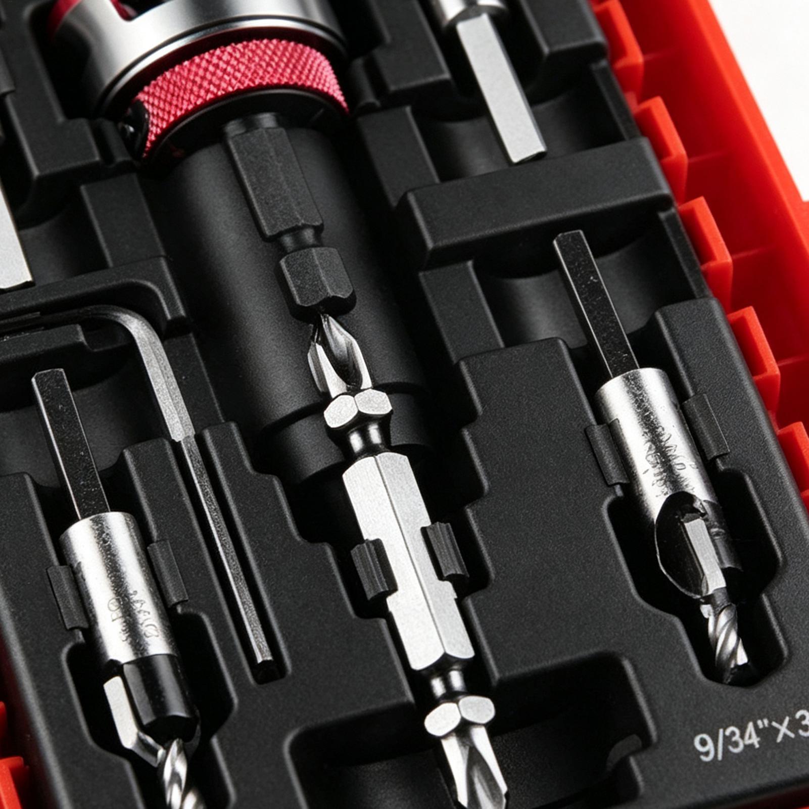 Set van verzinkboorbits met ve - Woodworking Drill Bits recensie en prijs