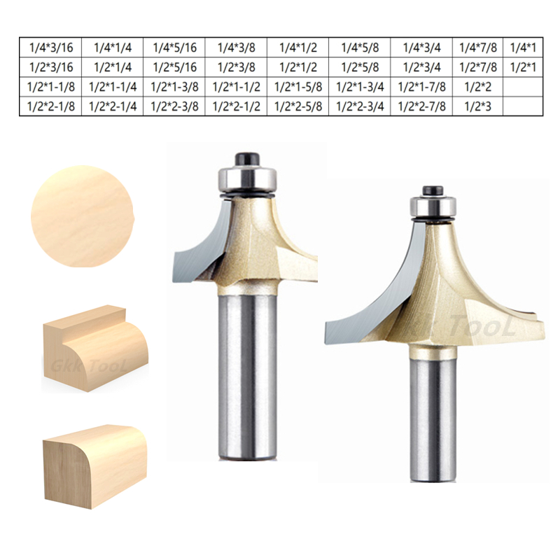 1/4 1/2 Inch Ronde Hoek Frezen - Woodworking Edge Corner Planer recensie en prijs