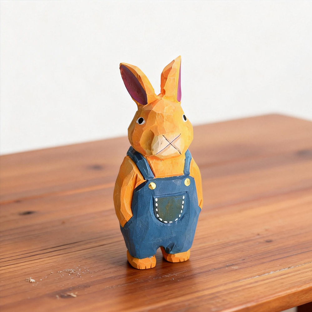 Met de hand gesneden houten ko - Woodworking Rabbet recensie en prijs