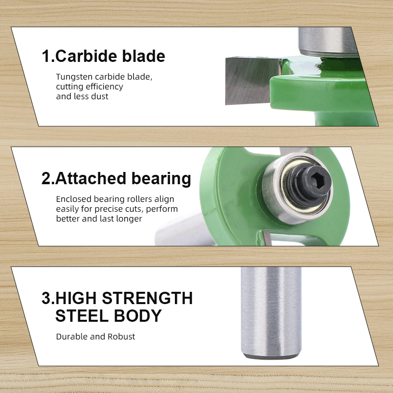 1pc 8mm Schacht T-Sloting Rout - Woodworking Rabbet recensie en prijs