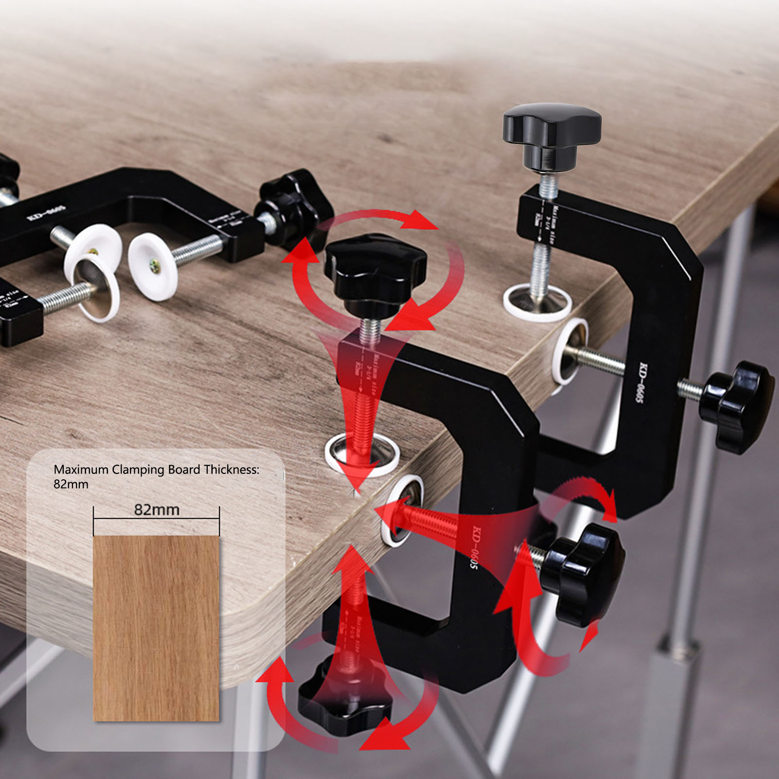 3-weg G-klem van aluminiumlege - Woodworking Vise recensie en prijs
